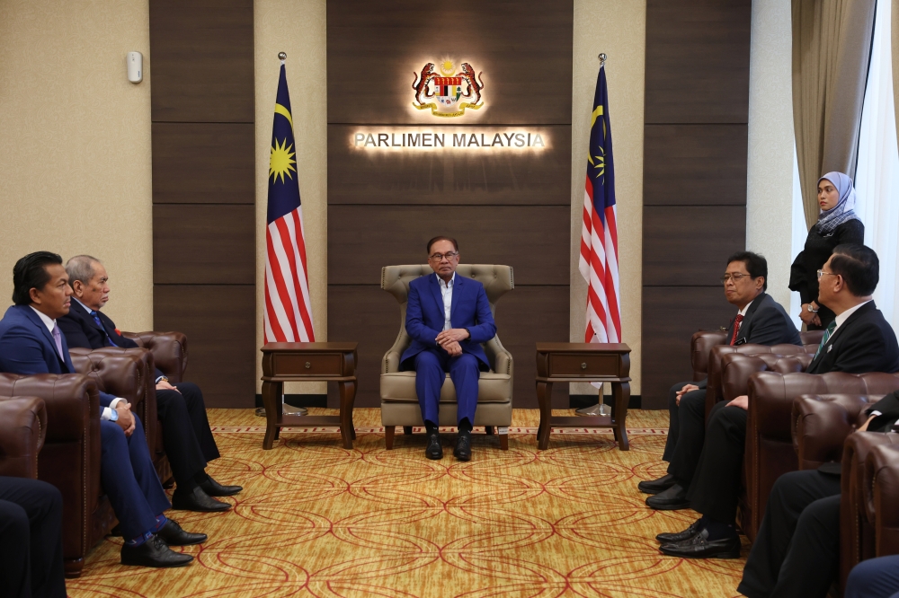 Prime Minister Datuk Seri Anwar Ibrahim attends the appointment of five members of the Special Committee on Corruption at Parliament Building, November 28, 2023. — Bernama pic   