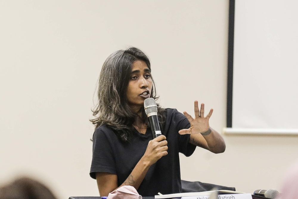 Justice for Sisters co-founder S. Thilaga said that the establishment of such a centre raised concerns about the potential violation of human rights, including the rights to equality and non-discrimination, privacy, and a life of dignity, free from torture. — Picture by Sayuti Zainudin