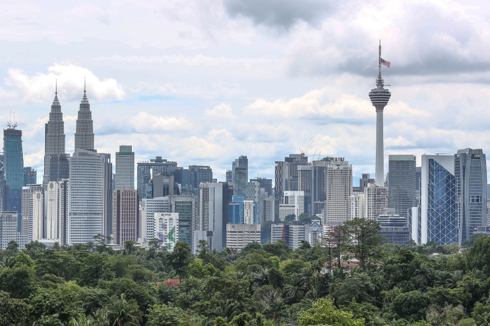 A general view of Kuala Lumpur September 24, 2023. Malaysia’s hotels are ready for the expected increase in tourists from China and India after a new 30-day visa-free programme kicked in yesterday, the Malaysian Association of Hotels said. — Picture by Yusof Mat Isa