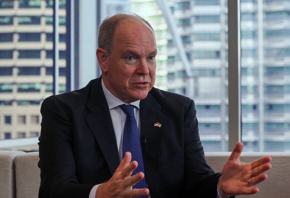 Prince of Monaco, Prince Albert II during an exclusive interview with Bernama on November 28, 2023. — Bernama pic
