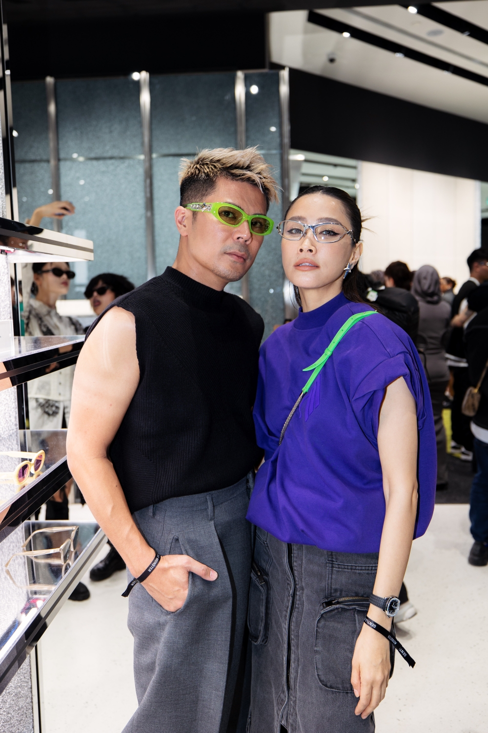 Celebrities spotted at the Gentle Monster opening in TRX included Awal Ashaari and his wife Scha Alyahya. — Picture courtesy of Gentle Monster