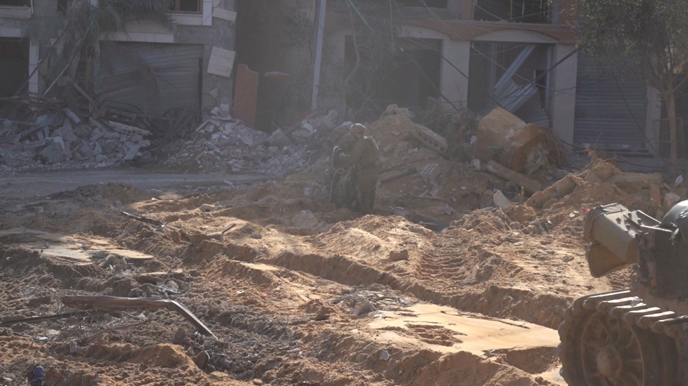 Israeli soldiers operate, amid Israel's ground operation against the Palestinian Islamist group Hamas, in the Gaza Strip as seen in a screen grab from a video released by the Israel Defence Forces on December 3, 2023. — Israel Defence Forces via Reuters
