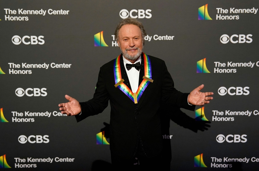 US actor and comedian Billy Crystal attends the 46th Kennedy Centre Honours gala at the Kennedy Centre for the Performing Arts in Washington, DC, on December 3, 2023. — AFP pic