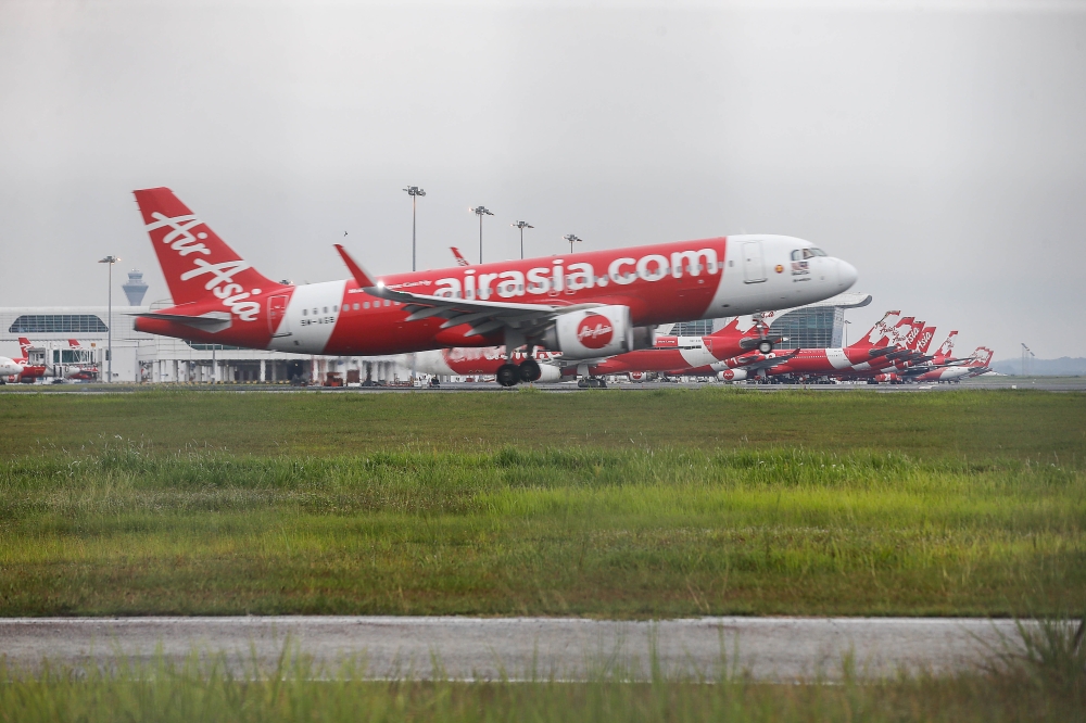 AirAsia operator Capital A Bhd said today it has already paid up half of the RM300 million loan it took during the Covid-19 lockdown to Sabah Development Bank. — Picture by Sayuti Zainudin