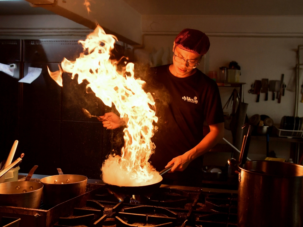 A former student of Sekolah Kebangsaan Taman Tun Dr Ismail, Amer Adham said Dyslexia Cafe MY serves various types of western and Asian food which have been adapted to appeal to local tastes. — Bernama pic 