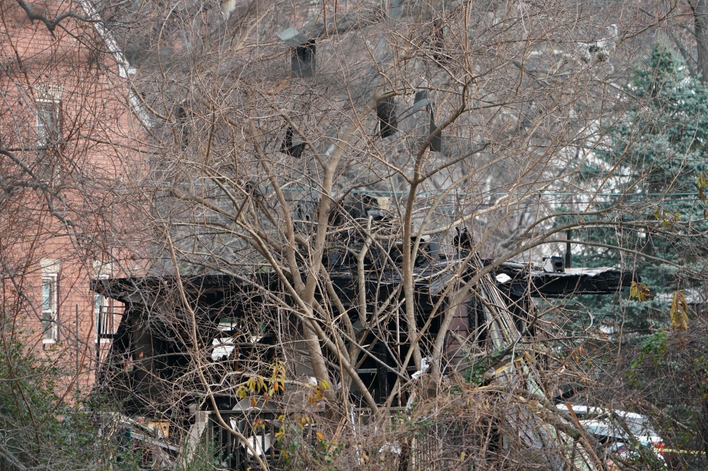 US police were investigating today after a major explosion tore through a home in the Washington suburbs a day earlier, authorities said, with social media footage showing a powerful blast that reduced the building to rubble. — AFP pic