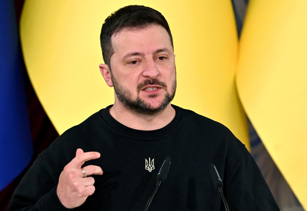 Members of the House of Representatives and Senate attended classified briefings by top Biden administration officials, which Zelensky had been expected to address via videolink. ― AFP file pic