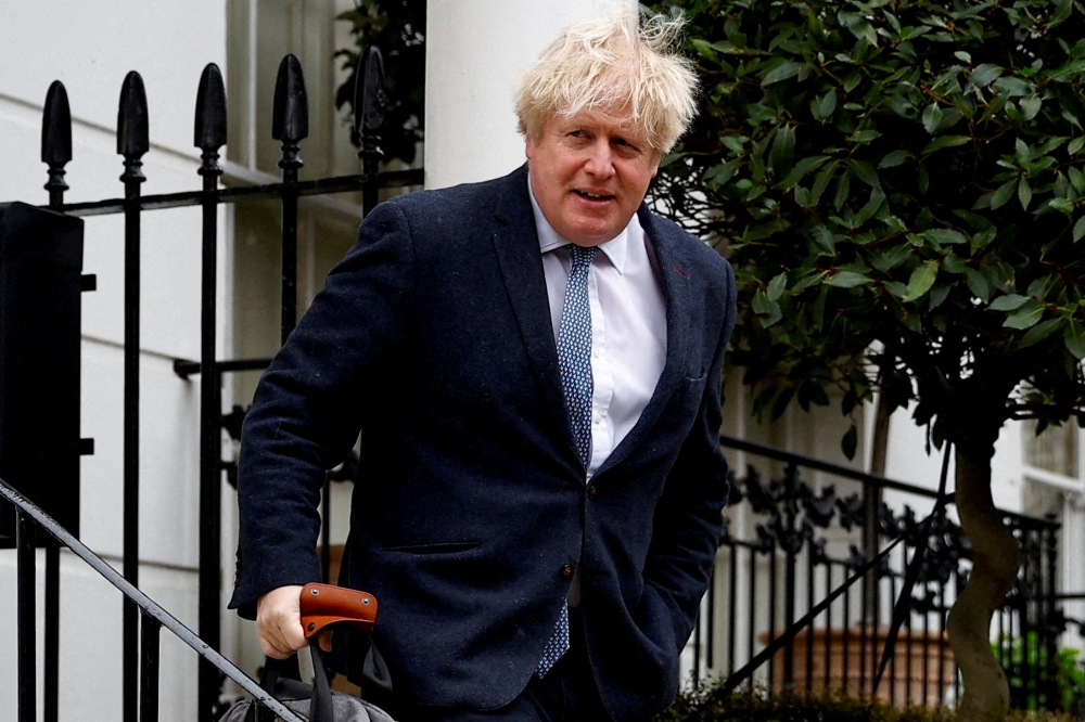 Boris Johnson resigned in disgrace after reports that he, and other officials, had been present at alcohol-fuelled gatherings in Downing Street during 2020 and 2021 when most people in Britain were forced to stay at home. — Reuters file pic