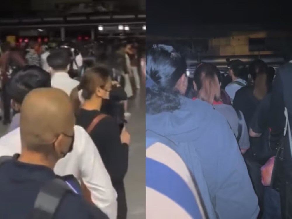 Travellers going through CIQ reported that the blackout occurred as early as 8pm on Tuesday. — Picture via TikTok/thilashinynathan1222 