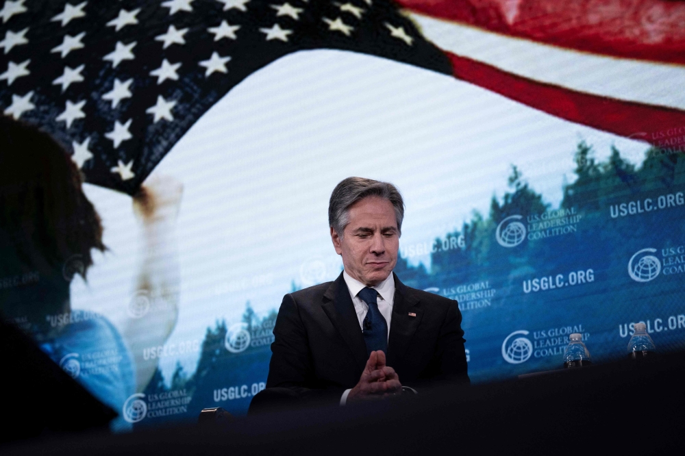 According to the US State Department, Secretary of State Antony Blinken ‘reiterated the imperative of all parties working to prevent the conflict from spreading’. ― AFP pic