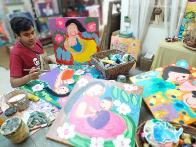 Finding comfort in art: Autistic teen Vishaka Jivan to hold his solo art exhibition this month