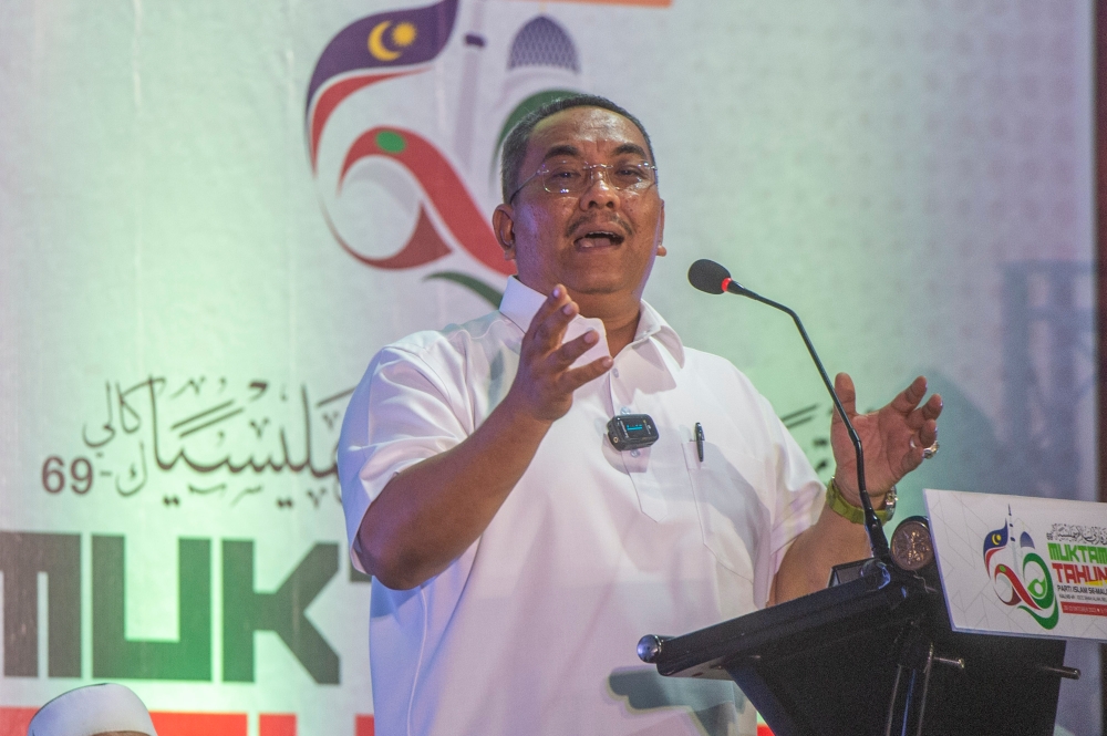 PAS election director Datuk Seri Sanusi Md Nor says the party still welcomes any cooperation with Umno under the MN banner because they are fellow Muslims. — Picture by Shafwan Zaidon