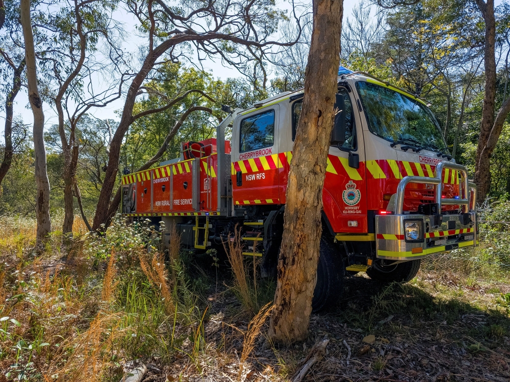 A New South Wales Rural Fire Service firetruck is seen at a hazard reduction burn site in Sydney, Australia September 10, 2023. ― Reuters file pic