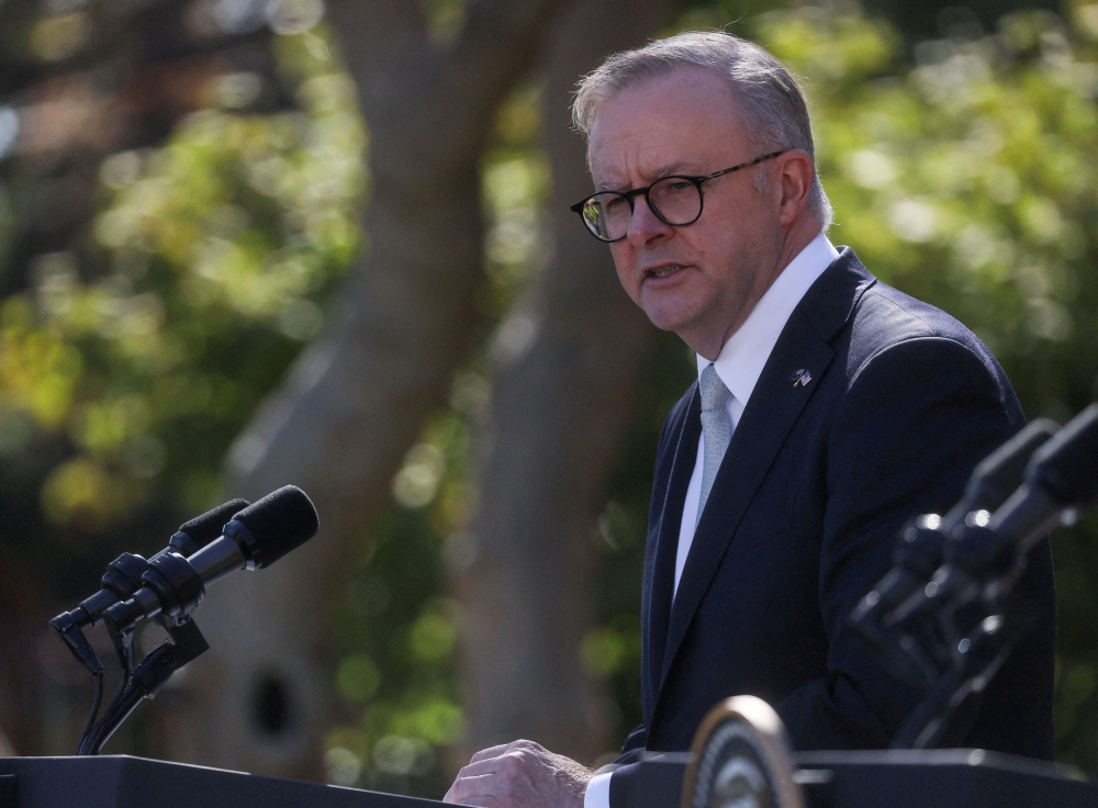 Anthony Albanese says he wants to see 'a system that works for Australia, a system in which we're able to access the skills we need'. ― Reuters pic