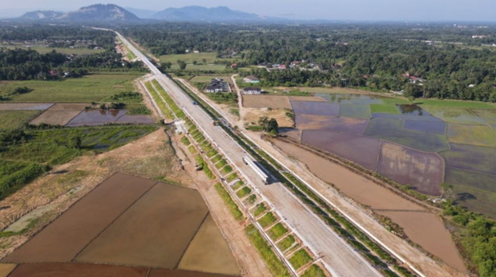 File picture shows construction works at the East Coast Rail Link Project (ECRL) site in Kampung Padang Halban, Melor near Kota Baru, August 9, 2023. — Bernama pic