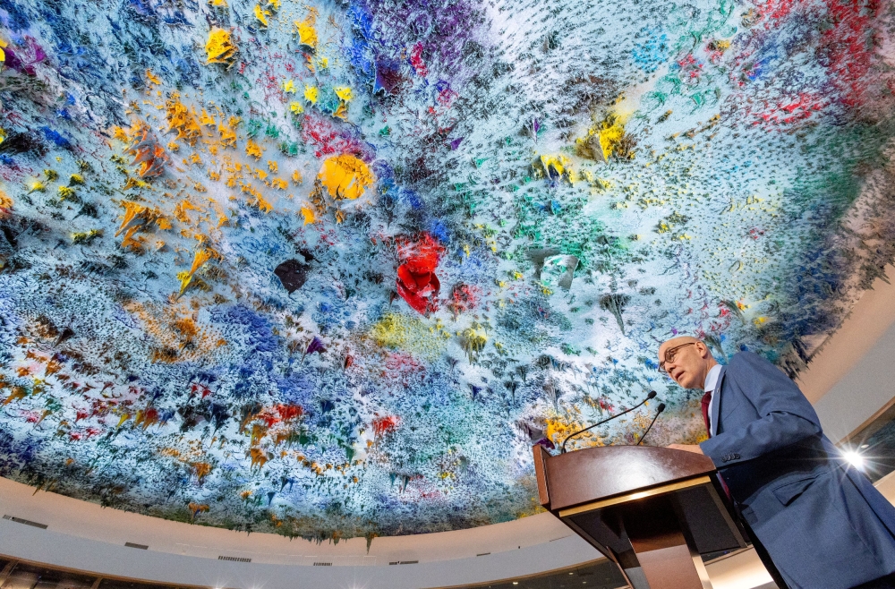 Volker Turk, United Nations High Commissioner for Human Rights, attends the high-level event commemorating the 75th Anniversary of the Universal Declaration of Human Rights at the United Nations in Geneva, Switzerland, December 11, 2023. — Reuters pic