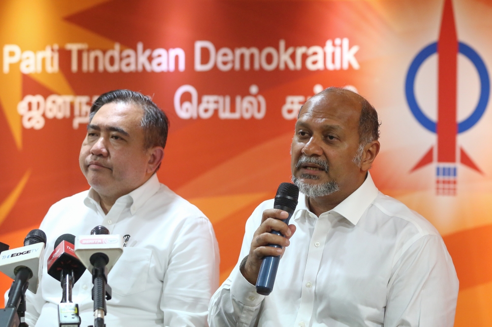 Digital Minister Gobind Singh Deo speaks during a press conference at the DAP headquarters in Kuala Lumpur, December 12, 2023. H said he would be attending the Cabinet Meeting at the Prime Minister’s Office tomorrow to understand the scope and functions of the newly established ministry. — Picture by Yusof Mat Isa