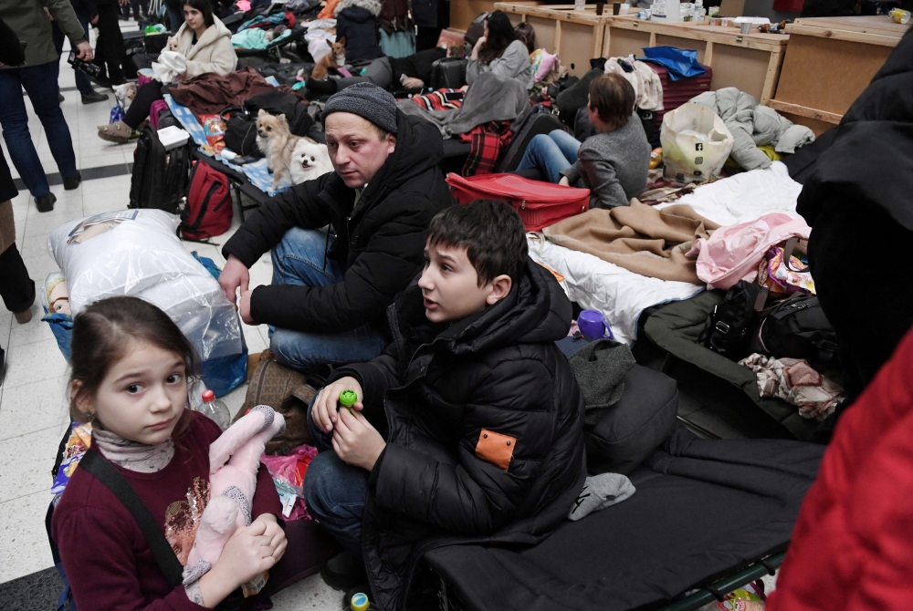 Just over 100,000 Ukrainians have fled to Ireland since Russia’s invasion began in February 2022, which given Ireland’s population of 5.3 million makes it the largest host on a per capita basis in Western Europe. — Reuters pic