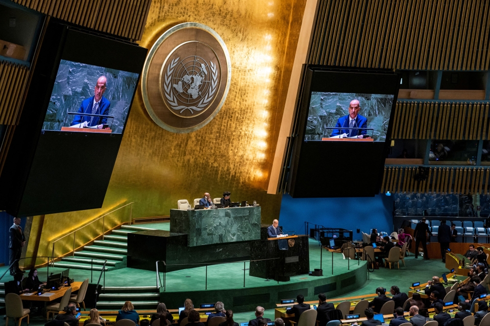 After dire warnings by UN officials over a deepening humanitarian crisis in Gaza in the two month long war between Israel and Hamas, the 193-member UN General Assembly passed a resolution calling for a ceasefire with 153 countries including Australia voting in favour and 23 abstaining. — Reuters pic