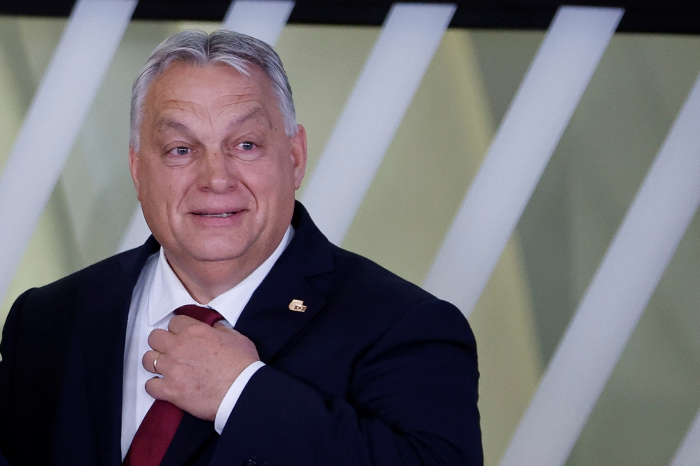 Hungary's Prime Minister Viktor Orban attends a European Union and Western Balkans leaders' summit, in Brussels, Belgium December 13, 2023. — Reuters pic