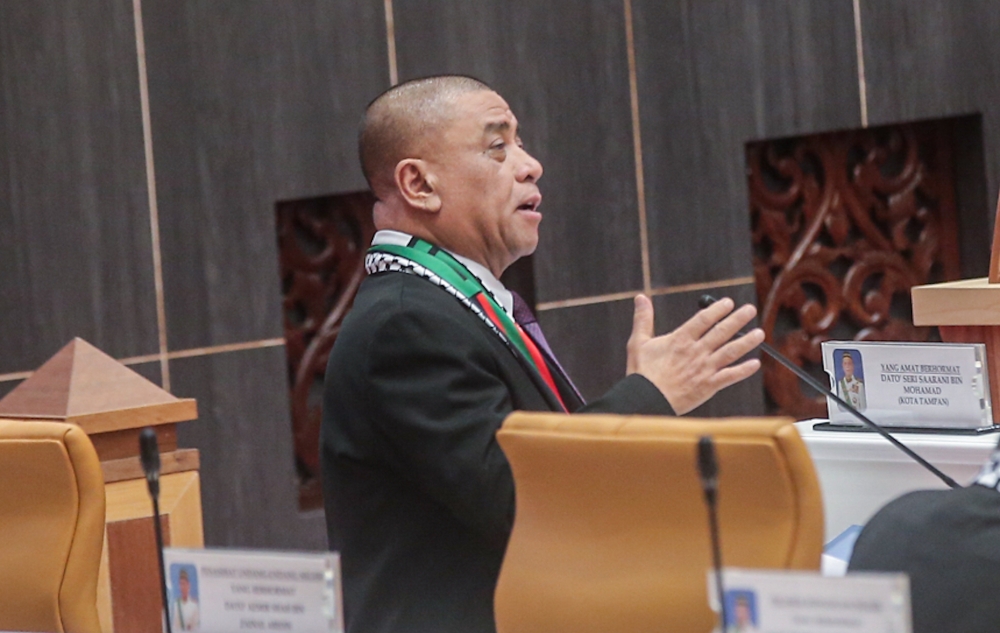 Perak Menteri Besar Datuk Seri Saarani Mohamad said the cost of implementing the project will be fully borne under the Private Financing Initiative. — File picture by Farhan Najib