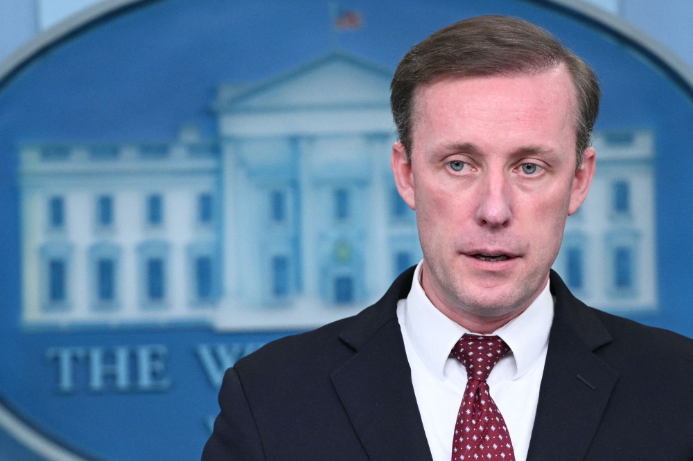 Top White House official Jake Sullivan arrived in Israel today amid a public rift over civilian casualties in Gaza more than two months into the Israel-Hamas war. — AFP pic