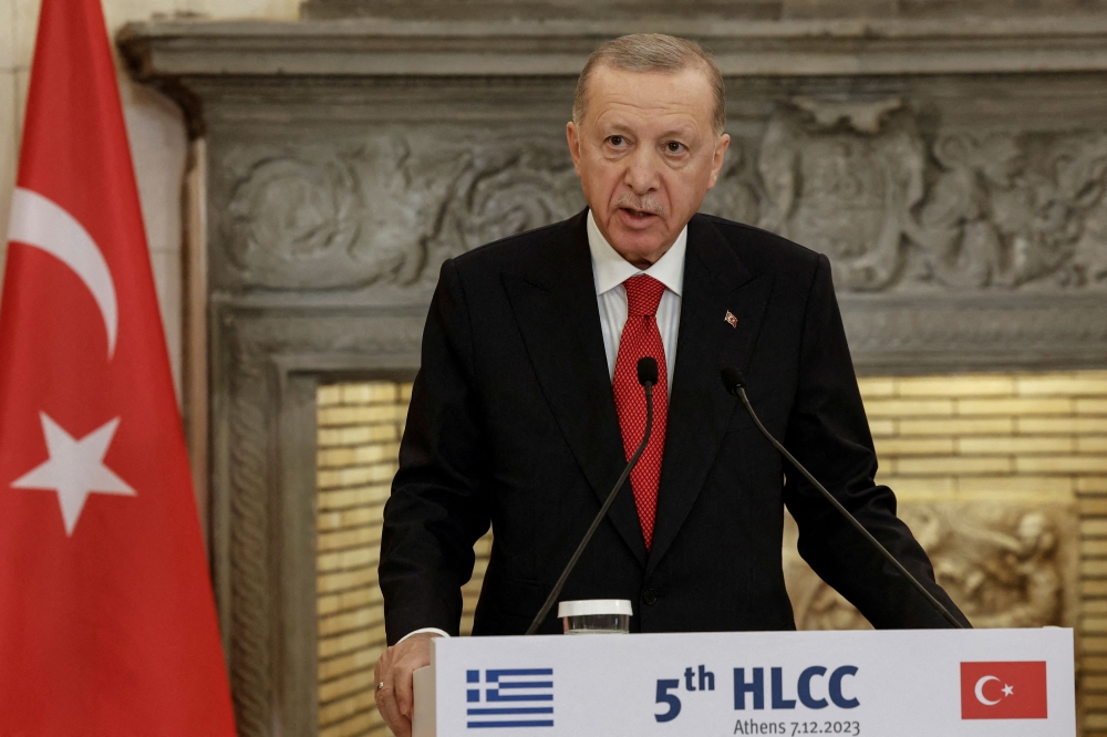 President Erdogan stated that the intensification and prolongation of Israeli attacks could have negative regional and global consequences. — Reuters pic