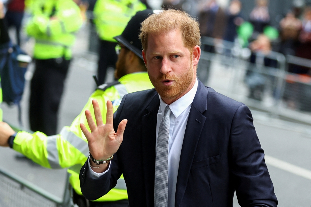 Britain’s Prince Harry is suing MGN, the publisher of the Daily Mirror, Sunday Mirror and Sunday People. — Reuters pic 