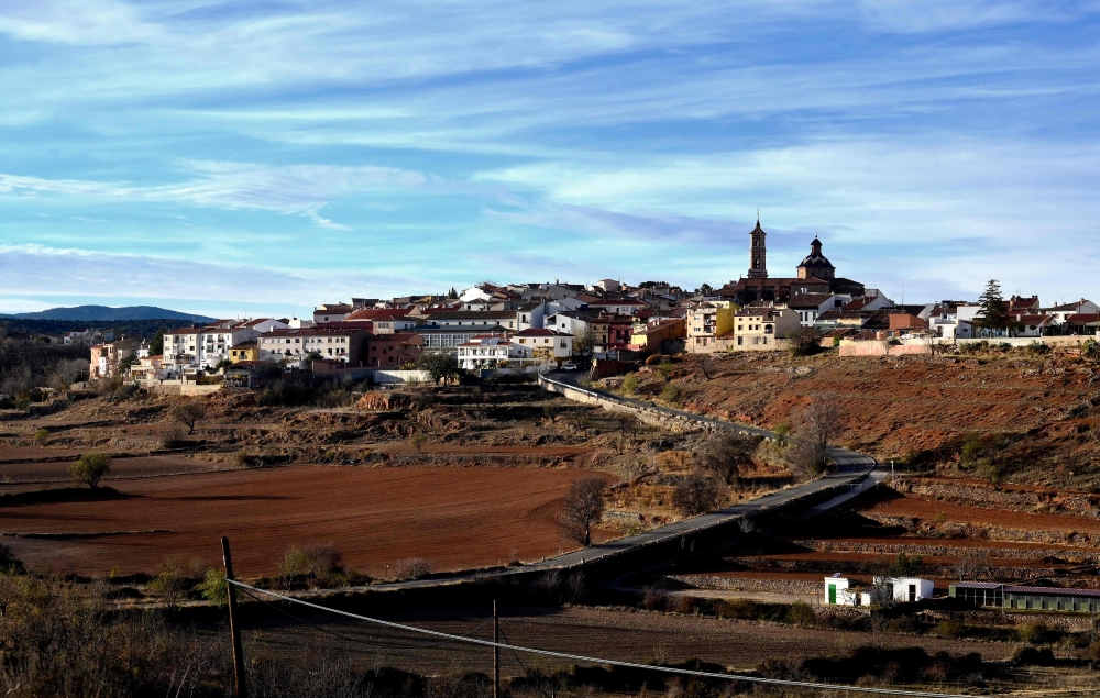 This picture taken on December 10, 2023 shows the village of Sarrion, in the Spanish eastern province of Teruel, the host town of the Truffle International Fair. — AFP pic 