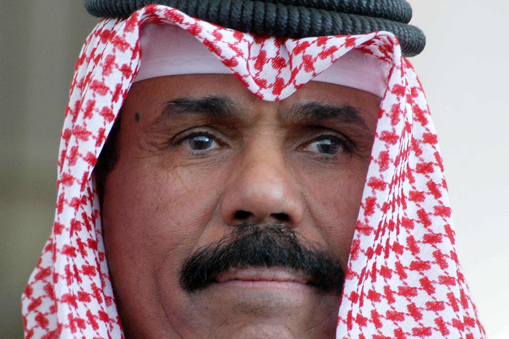 File photo of Kuwait’s Crown Prince Sheikh Nawaf al-Ahmad al-Sabah leaving after taking the oath at the National Assembly (parliament) in Kuwait City on February 20, 2006. — AFP pic