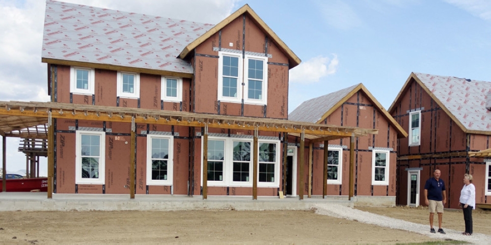 Homes in Babcock Ranch have to be built sustainably, and must be able to withstand hurricanes, a constant menace. — ETX Studio pic
