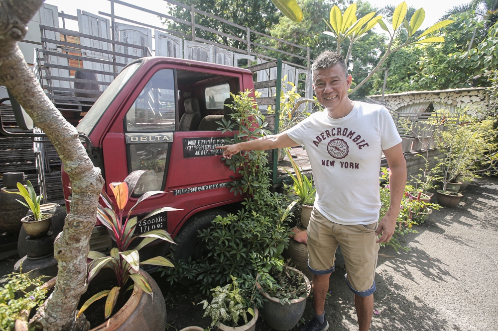 According to Tan, only wood and other unwanted materials were used in building the cafe. — Picture by Farhan Najib