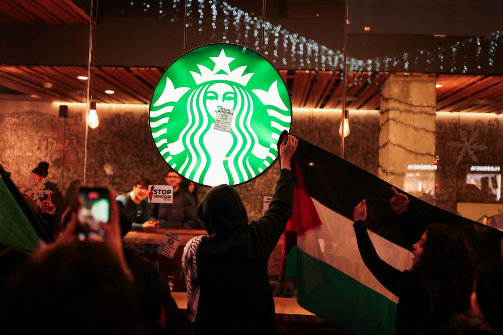 Starbucks is among several Western brands that have come under pressure from consumers calling for companies to take a stance in the Israel-Hamas war, with some even facing boycott campaigns in some Arab countries. — Reuters pic