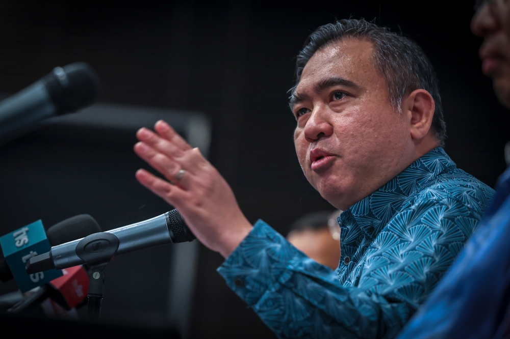 Transport Minister Anthony Loke said ZIM will be given a little time to manage all the stranded containers as it involves various destinations. — Bernama pic 