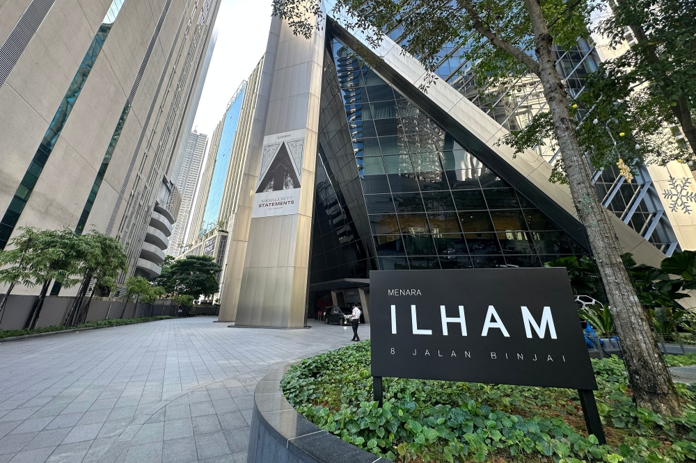 A general view of Ilham tower at Jalan Binjai in Kuala Lumpur on 22 December 2023. — Picture by Shafwan Zaidon