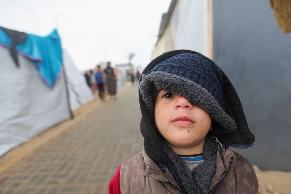 Many Palestinians in the Gaza Strip have followed Israeli army evacuation orders and sought safety in designated areas only to find there is little space left in the densely populated enclave. — Reuters pic