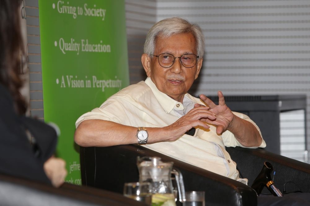 Breaking his silence after Menara Ilham that is linked to him was seized, former finance minister Tun Daim Zainuddin said he has been a target of a ‘witch-hunt’. — Picture by Choo Choy May