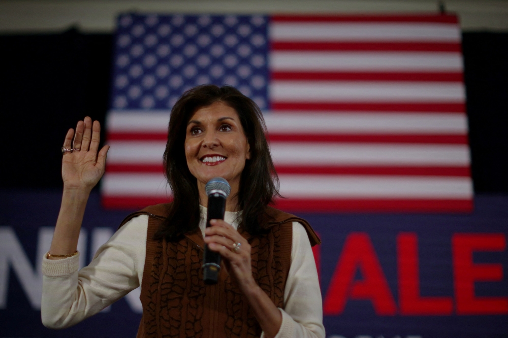Nikki Haley, who served as US ambassador to the United Nations under former President Donald Trump, was asked by an audience member at a town hall in northern New Hampshire what she believed to be the cause of the Civil War, according to an exchange captured by CNN and several other media outlets. — Reuters pic