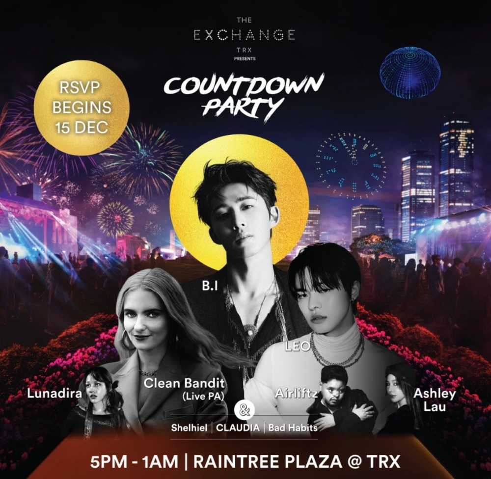 The Exchange TRX will be hosting its inaugural countdown party featuring many local and international artists. — Picture courtesy of The Exchange TRX  