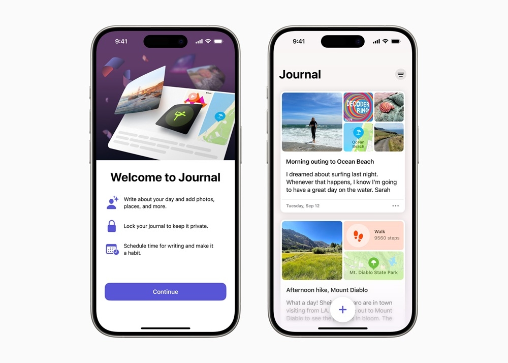 Simple, free and stripped down ― perhaps the Apple Journal app would appeal to those who want something like Notes but with more room for creativity. — Picture courtesy of Apple