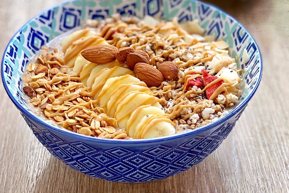 Deconstructed breakfast foods, such as a French toast flavoured granola bowl. — Pictures by CK Lim