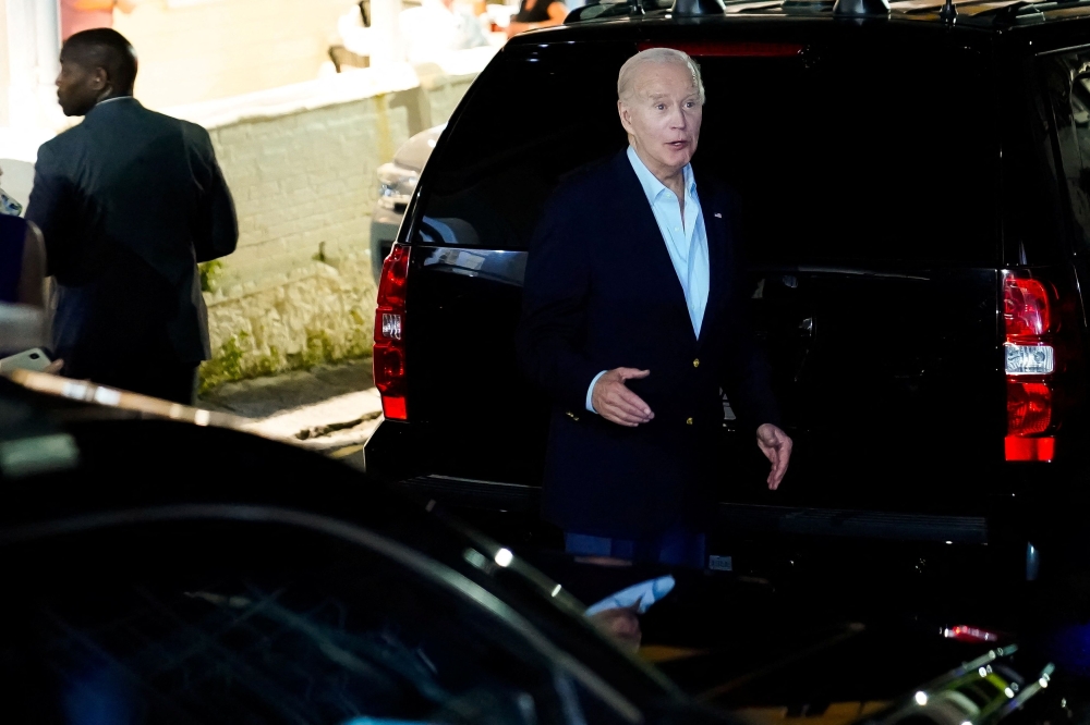 The Biden campaign and the Democratic Party raised significant hauls in the two quarters since Biden announced his re-election bid in April of 2023; US$72 million (RM331.4 million) in the second quarter and US$71 million in the third, outpacing Trump and Republicans. — Reuters pic
