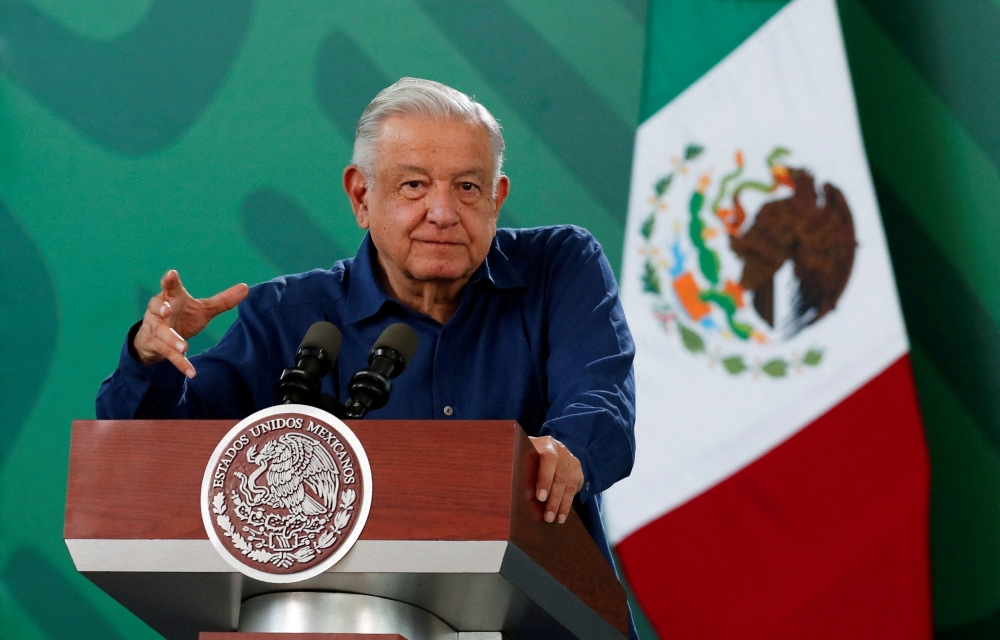 Mexican President Andres Manuel Lopez Obrador said the kidnappers of 32 migrants who were rescued in northern Mexico sought to extort money from their relatives in the US. — Reuters pic  