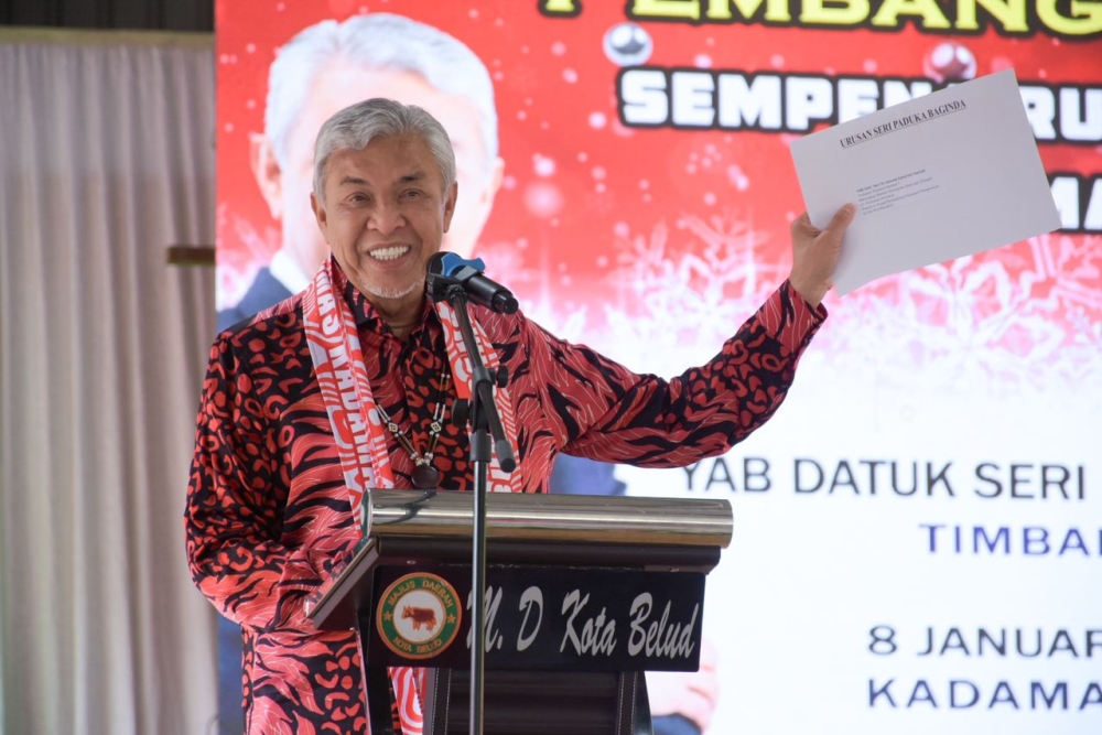 Deputy Prime Minister Datuk Seri Ahmad Zahid Hamidi says he is impressed with the religious tolerance shown by Sabahans during a Christmas open house in Kota Belud, January 8, 2024.