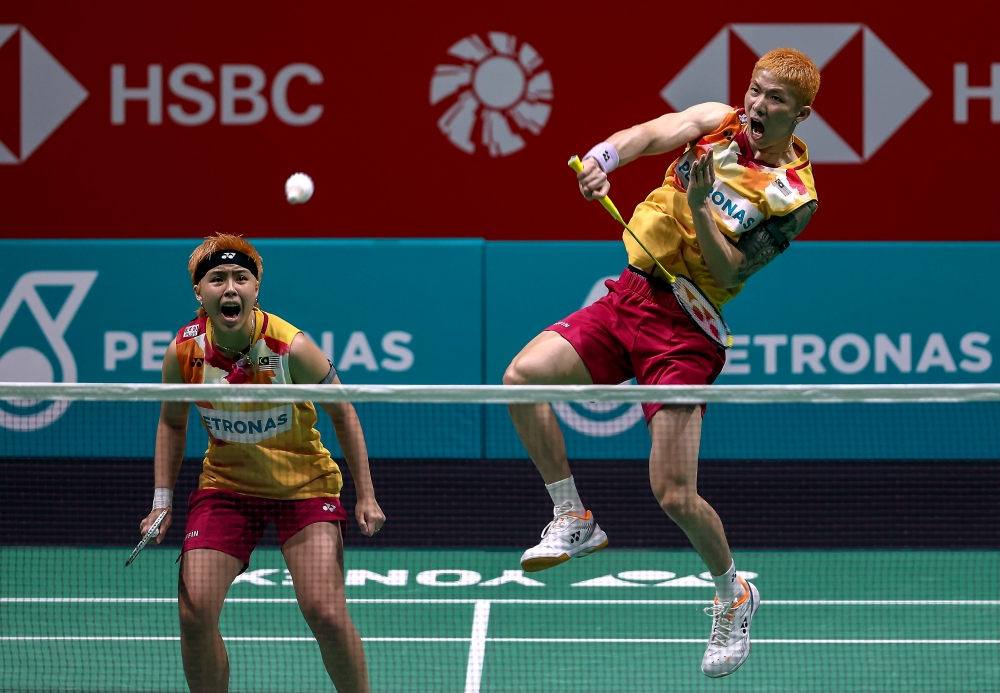 Academy Badminton Malaysia’s (ABM) coaching director Rexy Mainaky said Chen Tang Jie-Toh Ee Wei were also too eager to win points from their opponents during the match played at the Axiata Arena, January 11, 2024. — Bernama pic  