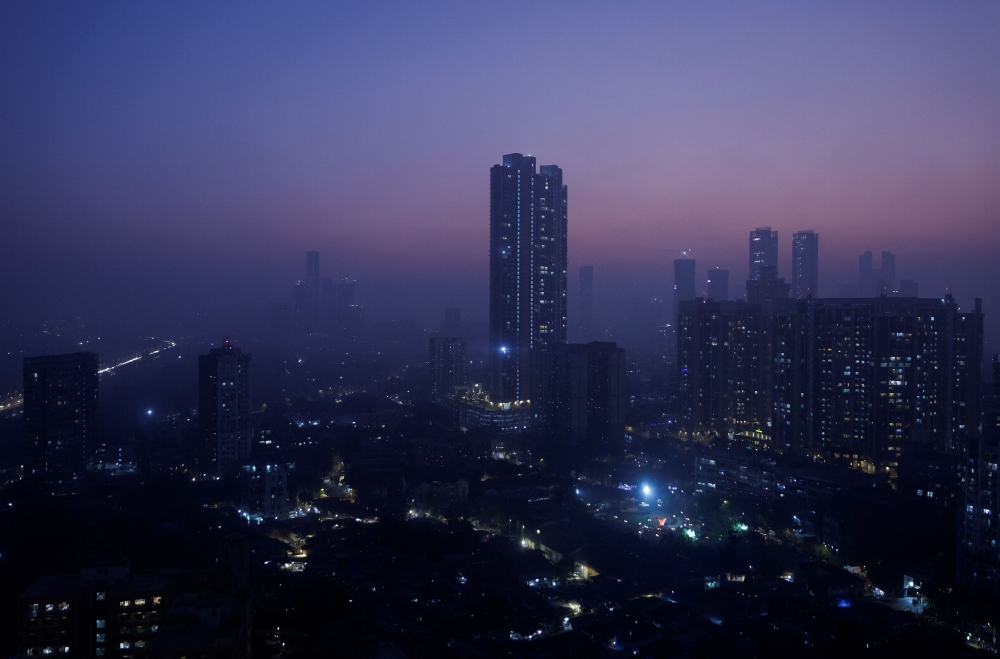 High-rise buildings are seen in Mumbai, India, January 5, 2024. — Reuters pic  