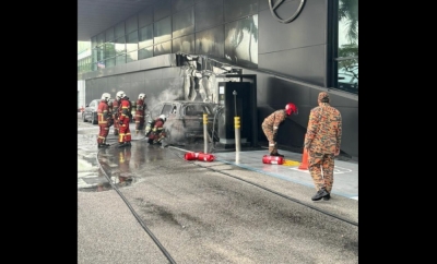 Fire at Johor electric vehicle charging systems bay: Firm operating without licence, says Energy Commission 