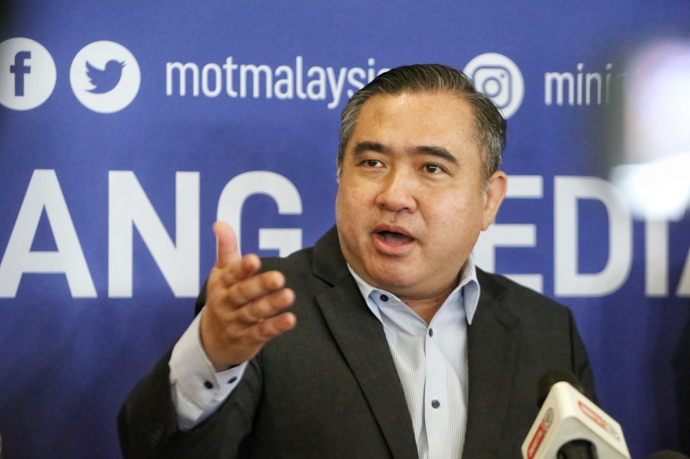 Transport Minister Anthony Loke speaks during a press conference in Putrajaya January 12, 2024. ― Picture by Choo Choy May