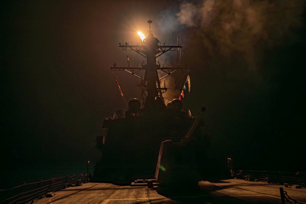A missile is launched from a warship during the US-led coalition operation against military targets in Yemen, aimed at the Iran-backed Houthi militia that has been targeting international shipping in the Red Sea, from an undisclosed location, in this handout picture released on January 12, 2024. — US Central Command via X/Handout via Reuters pic
