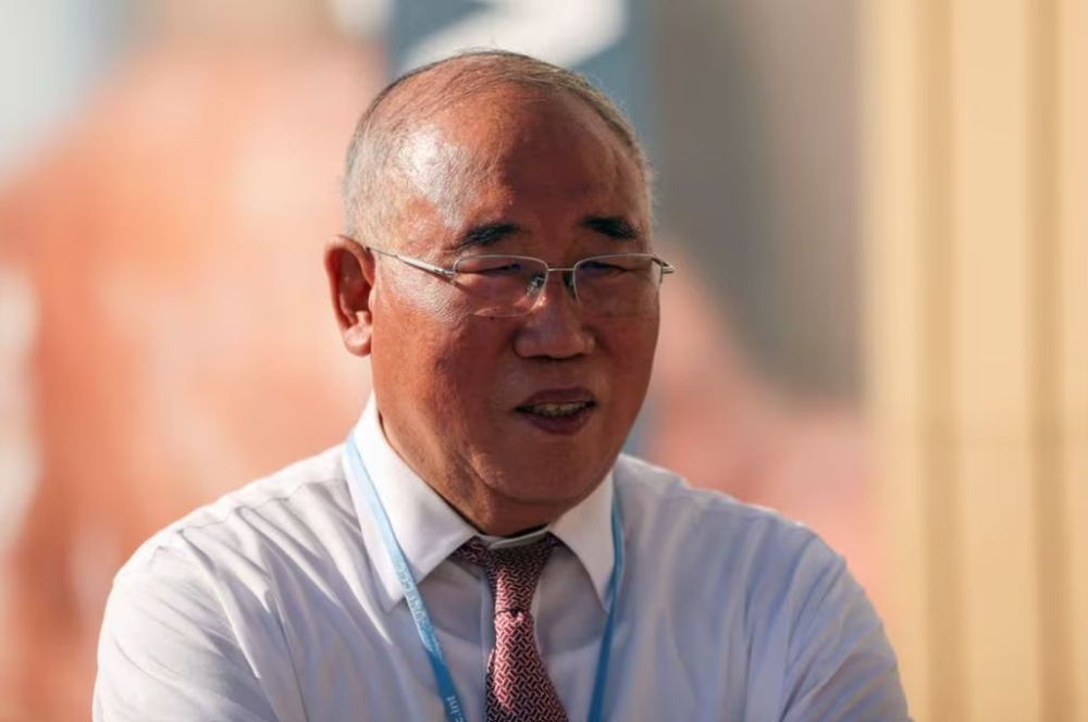 China’s chief climate negotiator Xie Zhenhua attends the COP27 climate summit in the Red Sea resort of Sharm el-Sheikh, Egypt, November 19, 2022. — Reuters pic